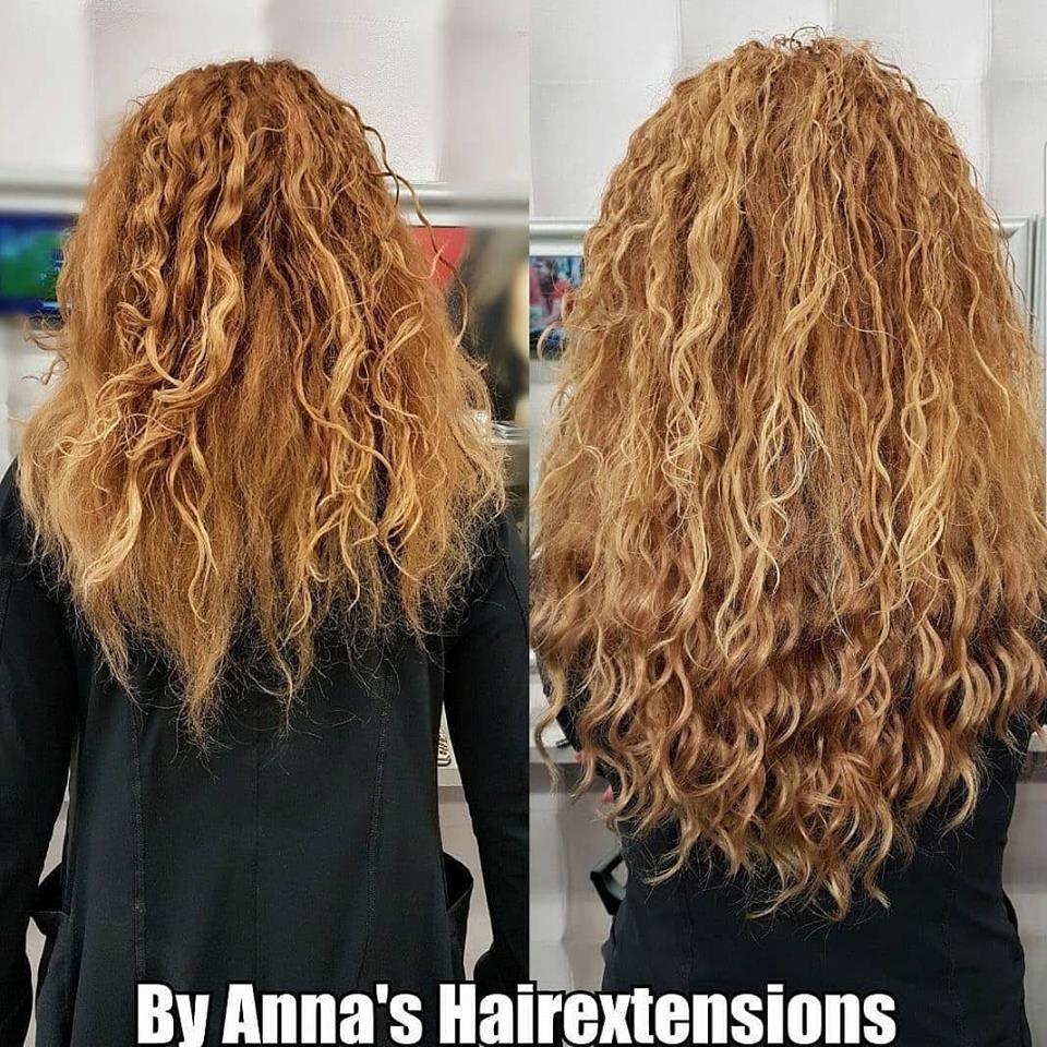 Curly hairextensions | Hairextensions bij Anna's Hairextensions, Extensions Extensions, Haarextensies